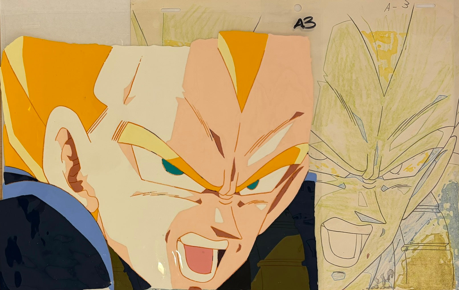 Dragonball Original Cel and Drawing (Vegeta)