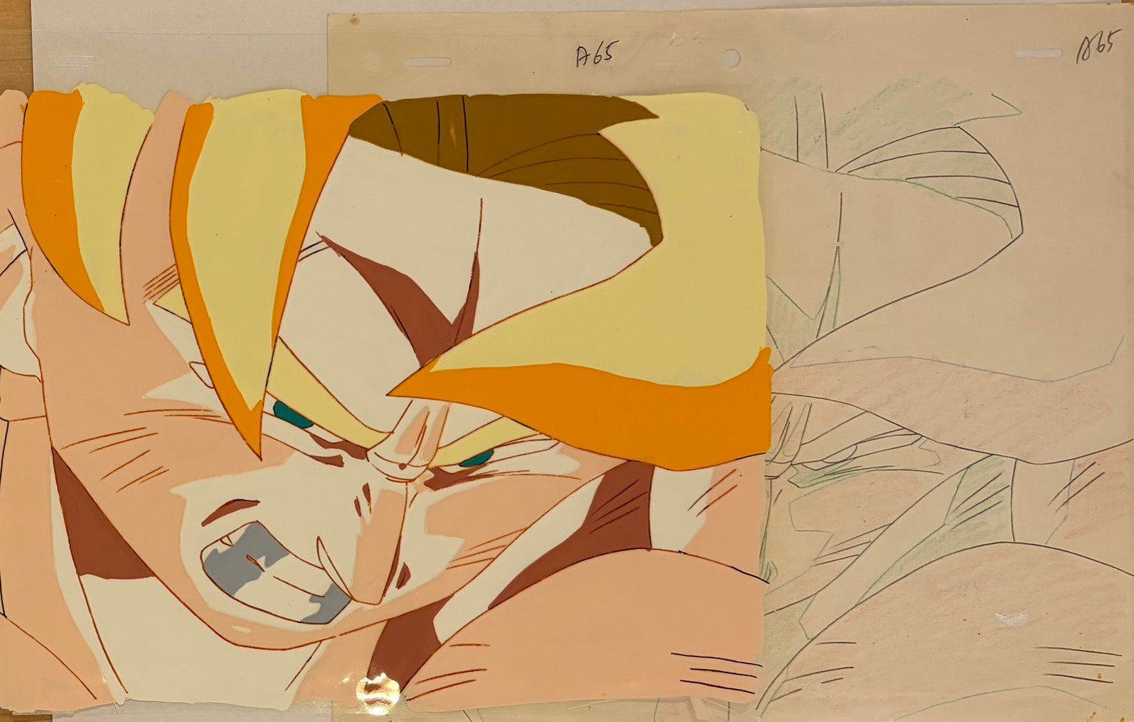 Dragonball Original Cel and Drawing (Goku)