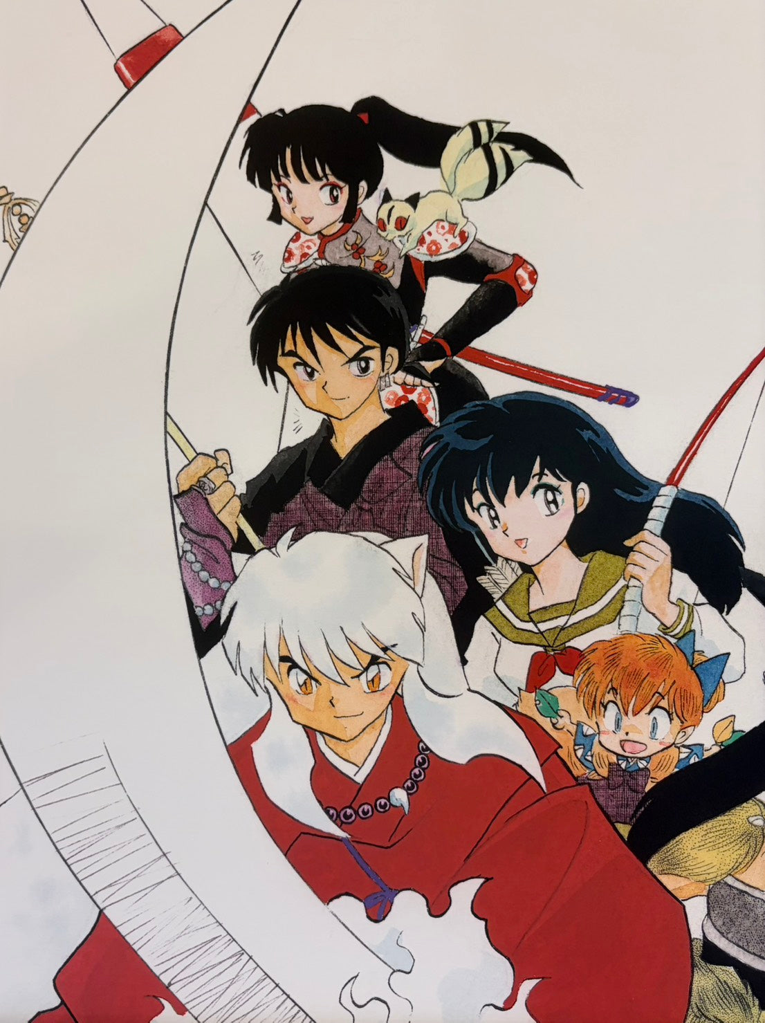 Reproducción limitada de Inuyasha (personajes principales)