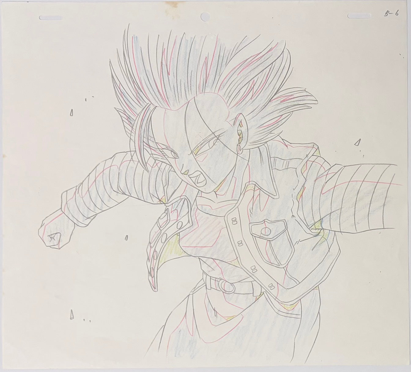 龙珠 Z 原画和草图（人造人 18 号）