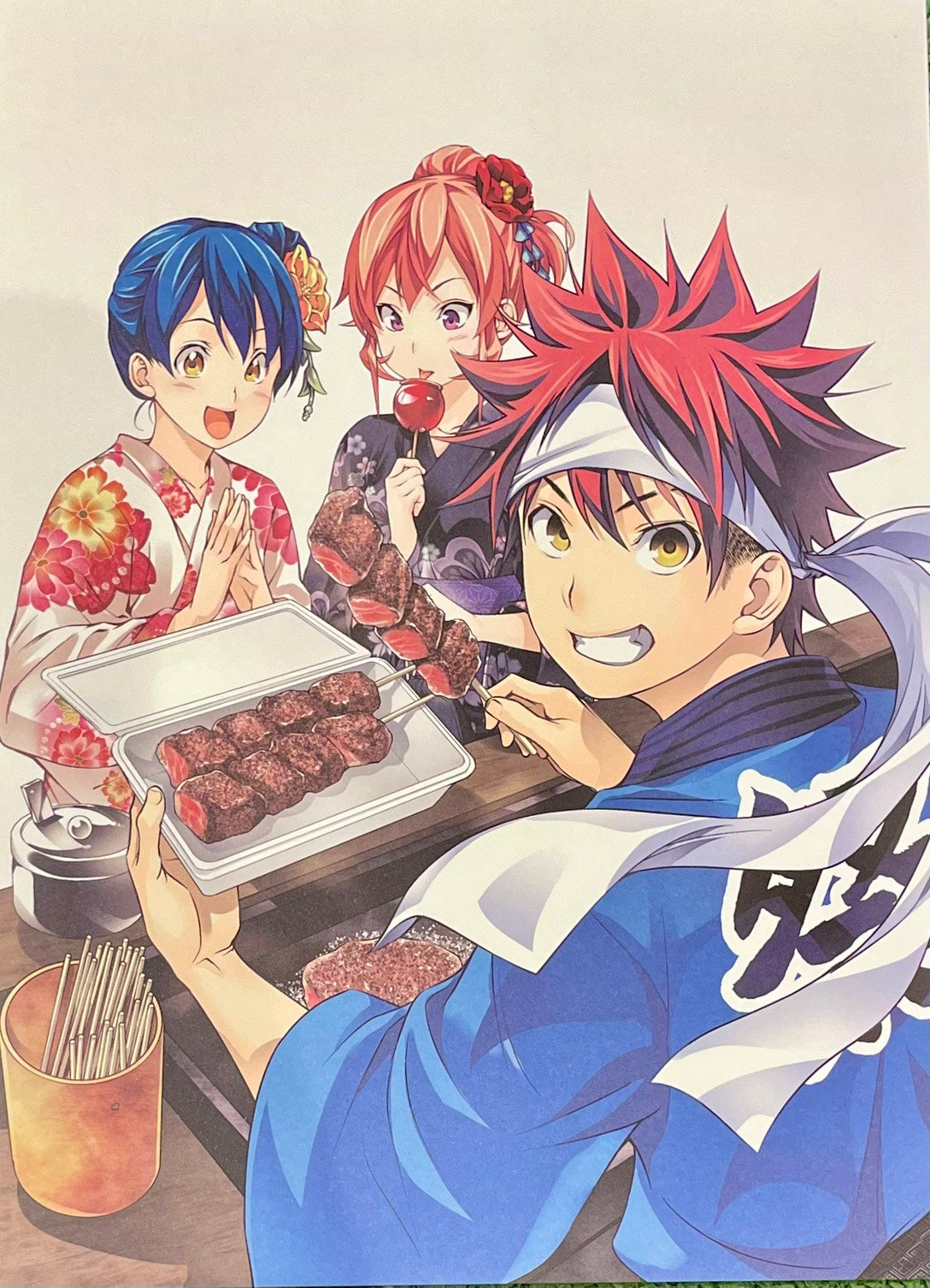 Food Wars! Limited Reproduction (Soma Yukihara, Megumi Tadokoro, Erina Nakiri)