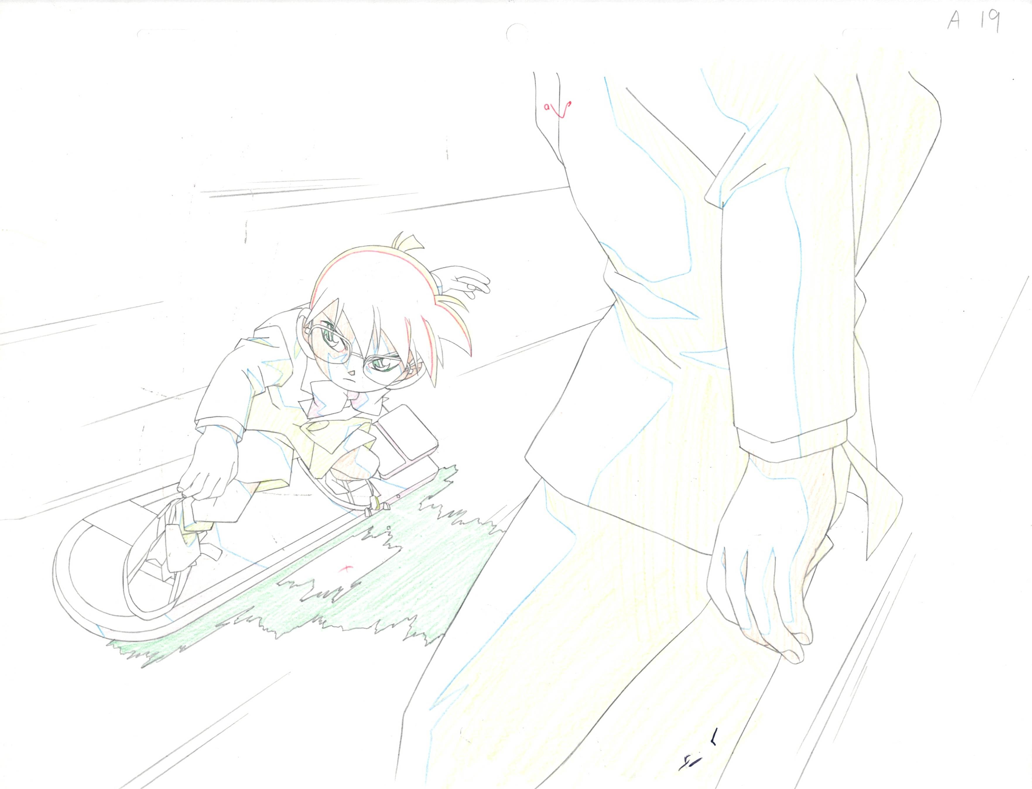 Detective Conan Original Cel & Drawing (Edogawa Conan)