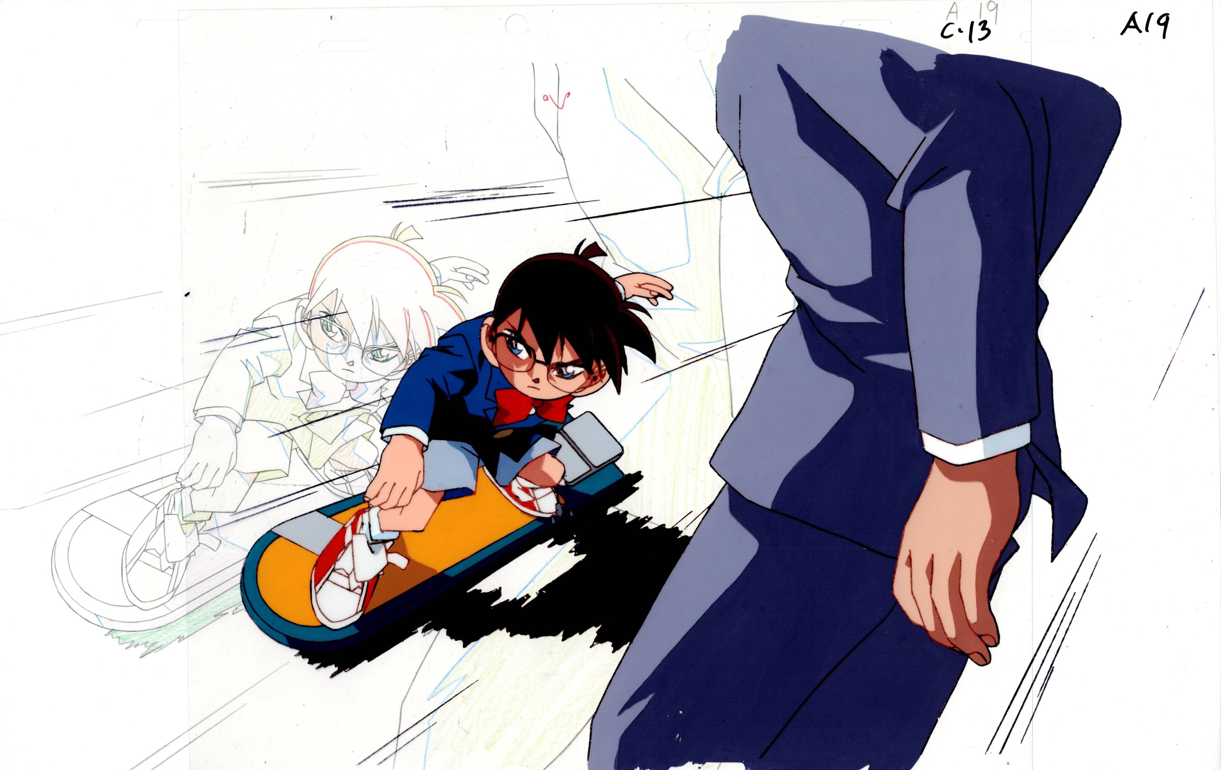 Detective Conan Original Cel & Drawing (Edogawa Conan)
