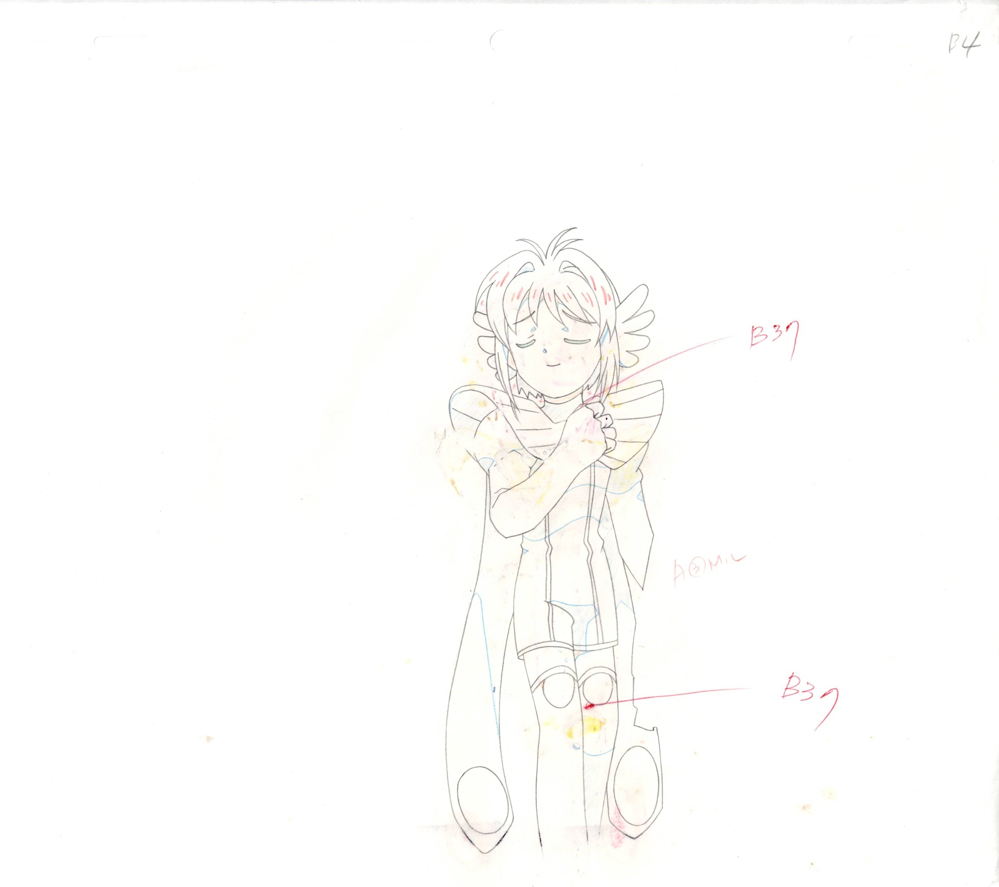 Cardcaptor Sakura Original Cel  & Drawing (Sakura Kinomoto)