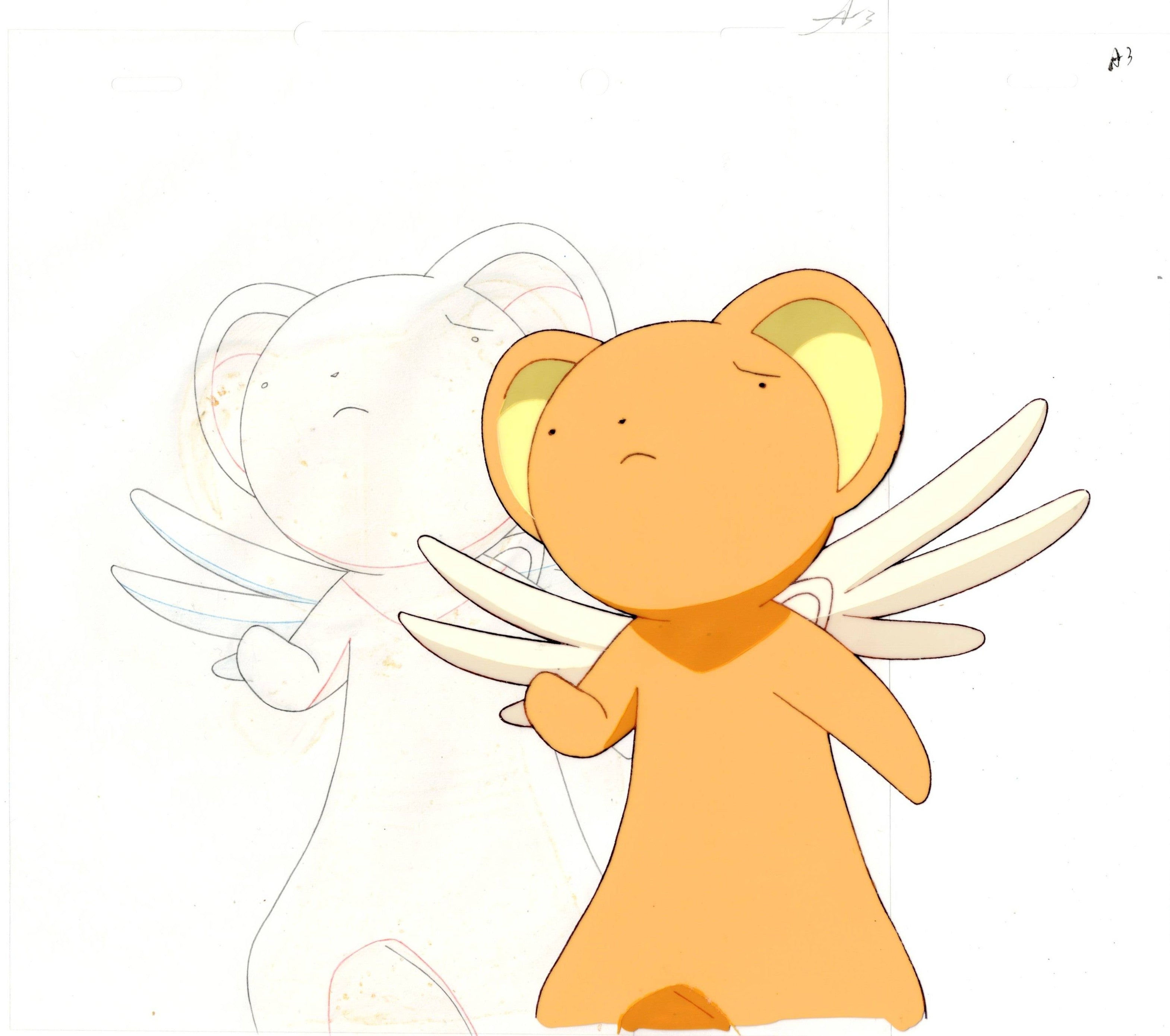 Cardcaptor Sakura Original Cel & Drawing (Cerberus/Kero-chan)