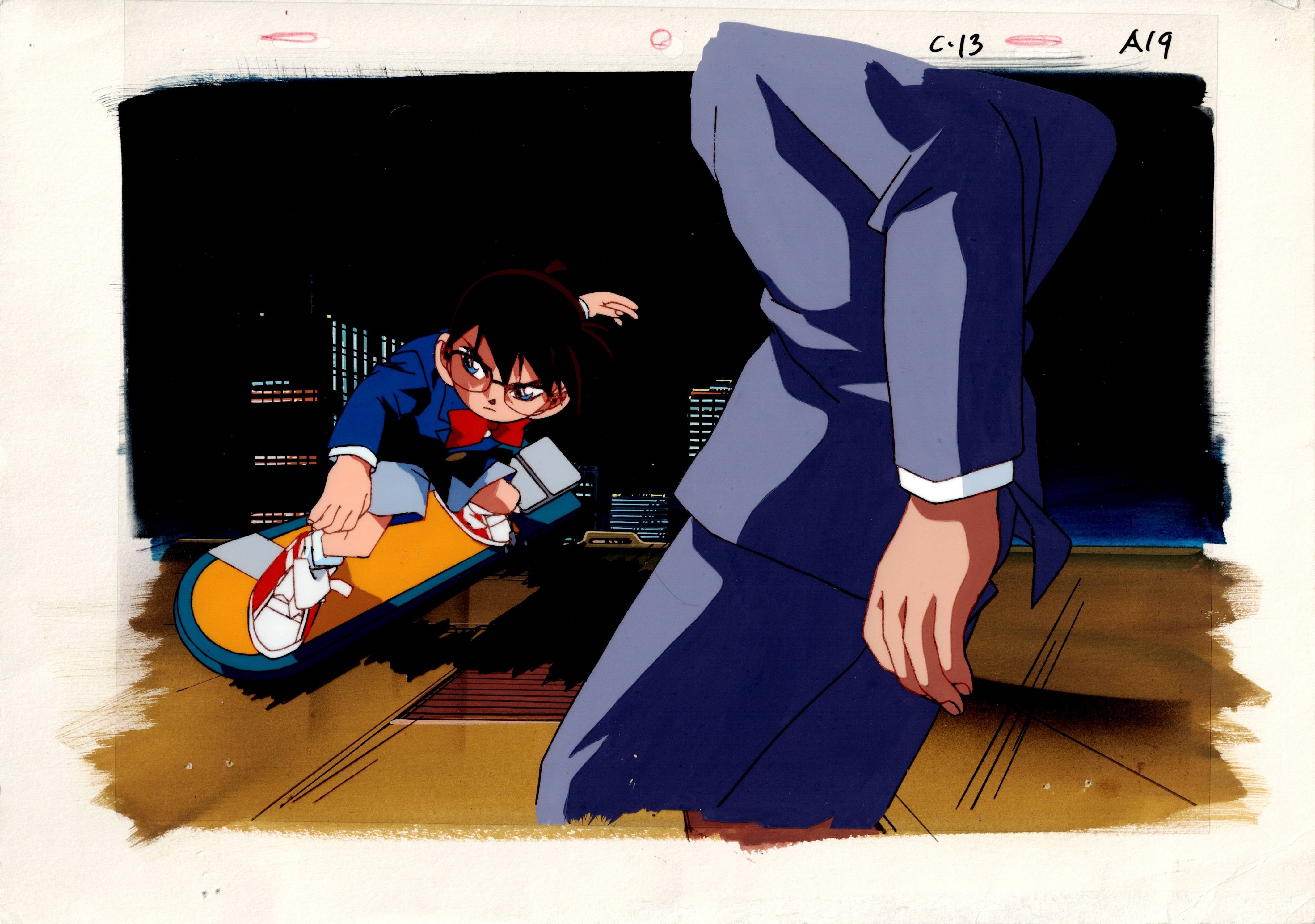 Detective Conan Original Cel, Drawing & Background (Edogawa Conan)