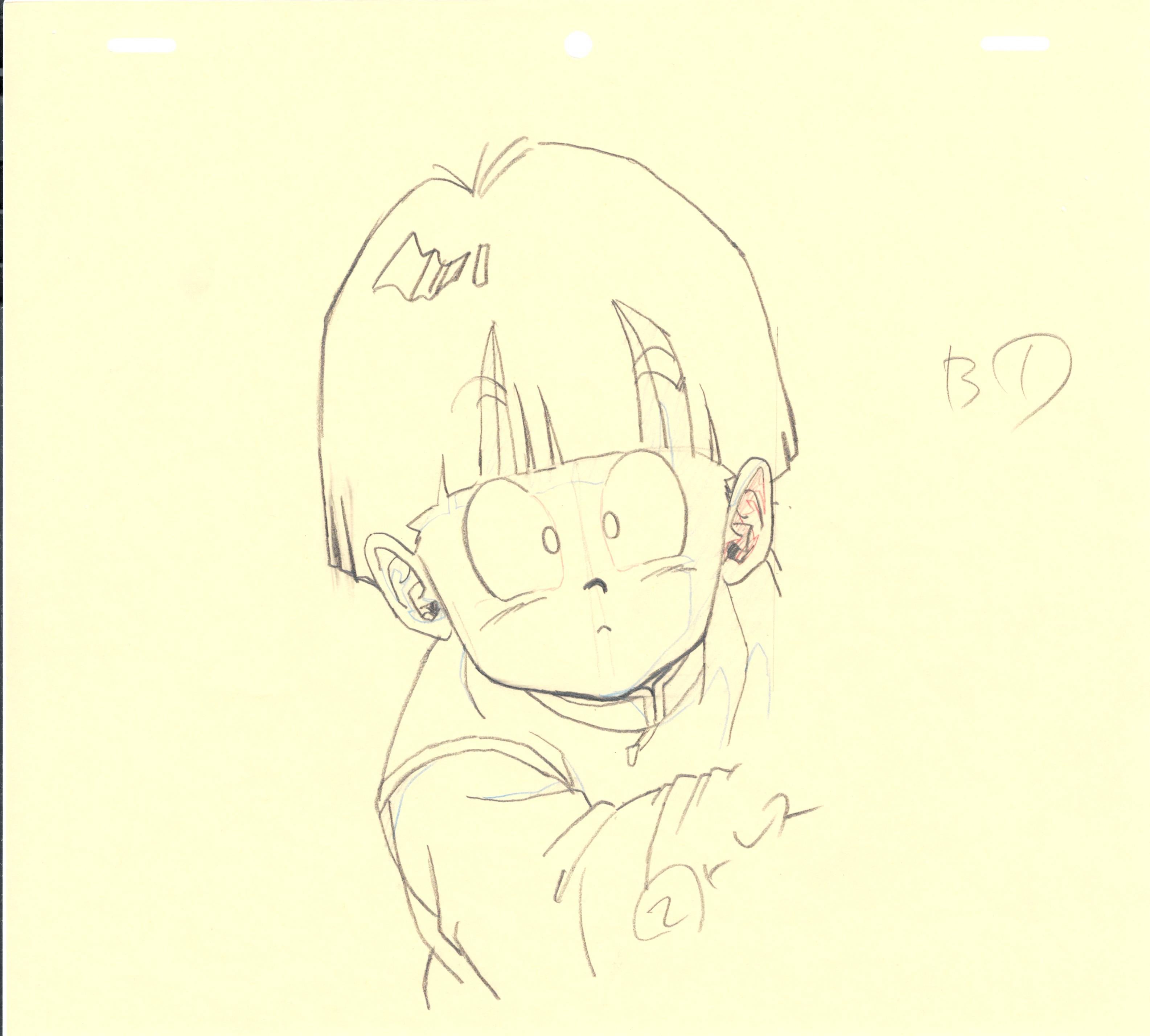 Dragon Ball Z Original Drawing (Son Gohan) 2-page set