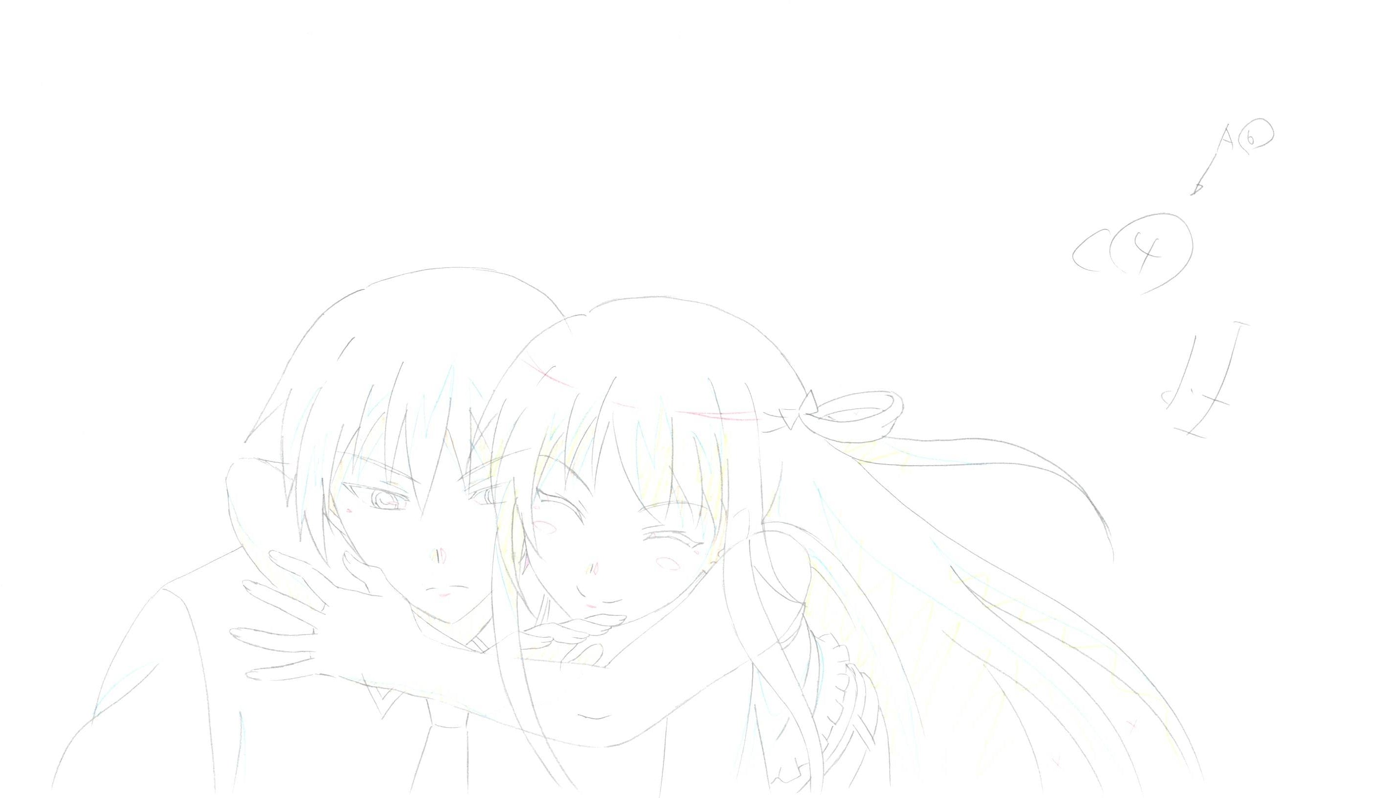 The Fruit of Grisaia Original Drawing (Amane Suou, Yuuji Kazami) 6-page Set