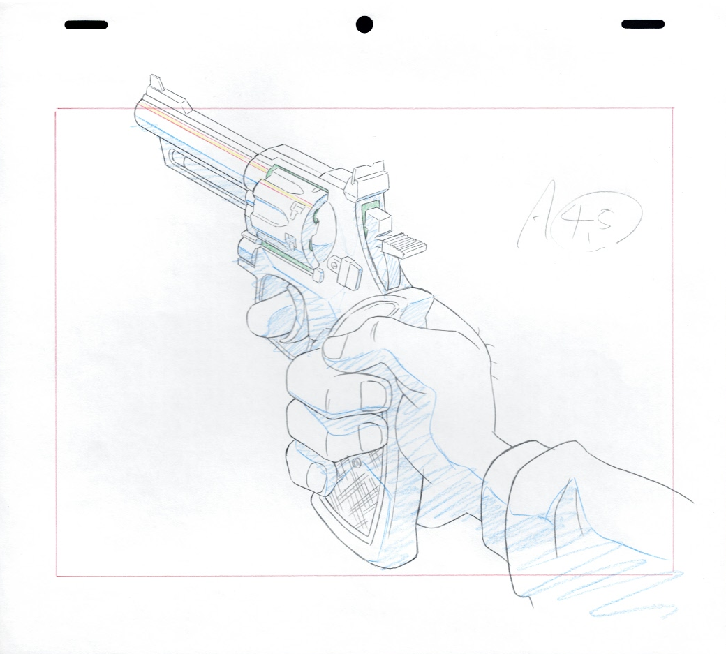 Lupin III boceto original (Pistola)
