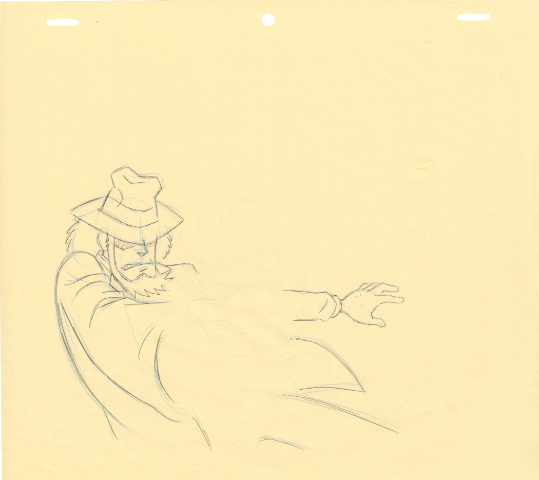 Boceto original de Lupin III (Daisuke Jigen)