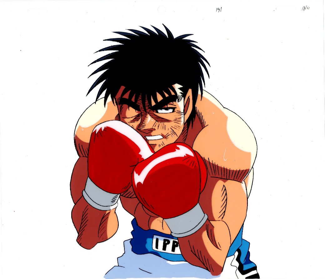 Hajime No Ippo Cel y boceto originales (Ippo Makunouchi)
