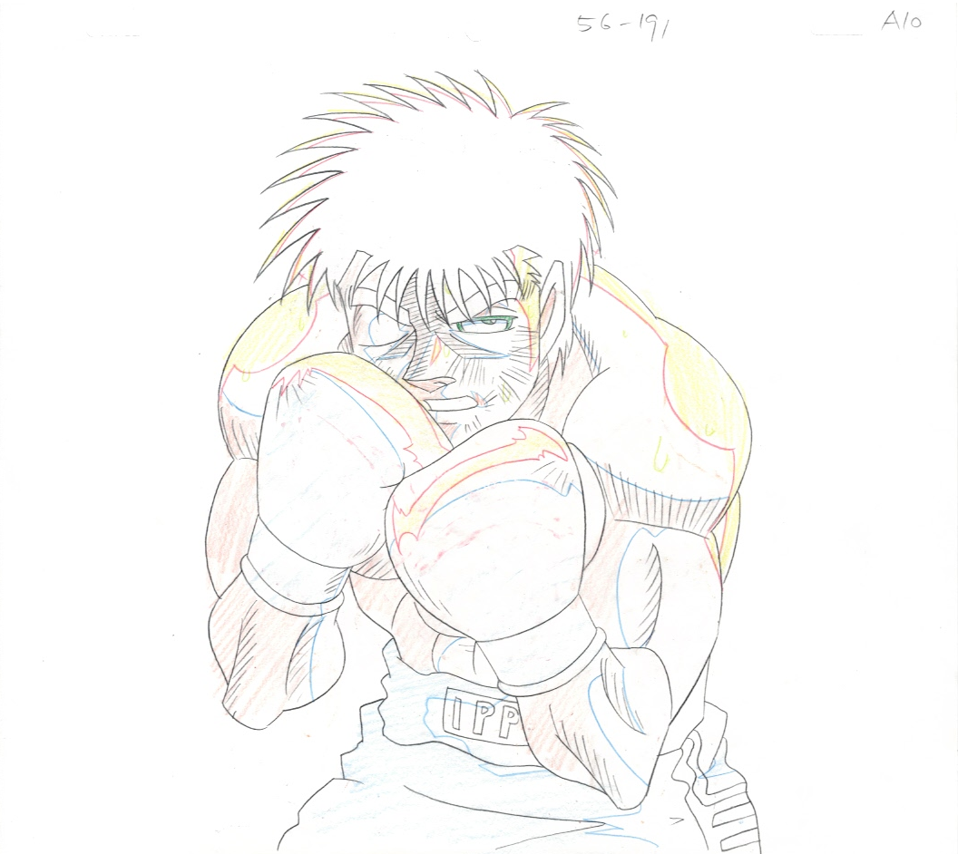 Hajime No Ippo Cel y boceto originales (Ippo Makunouchi)