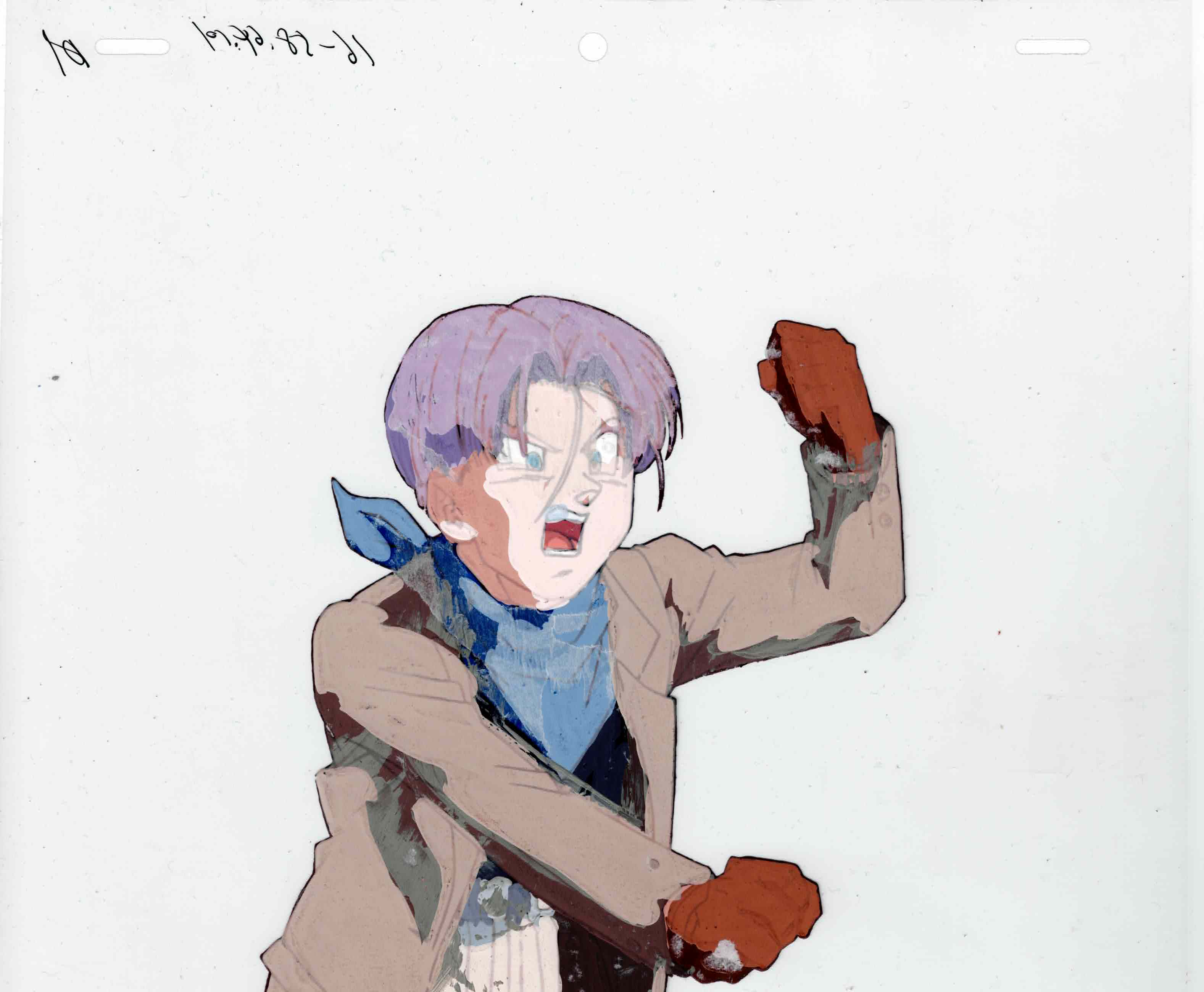 Dragon Ball GT Original Cel and Drawing (Trunks)