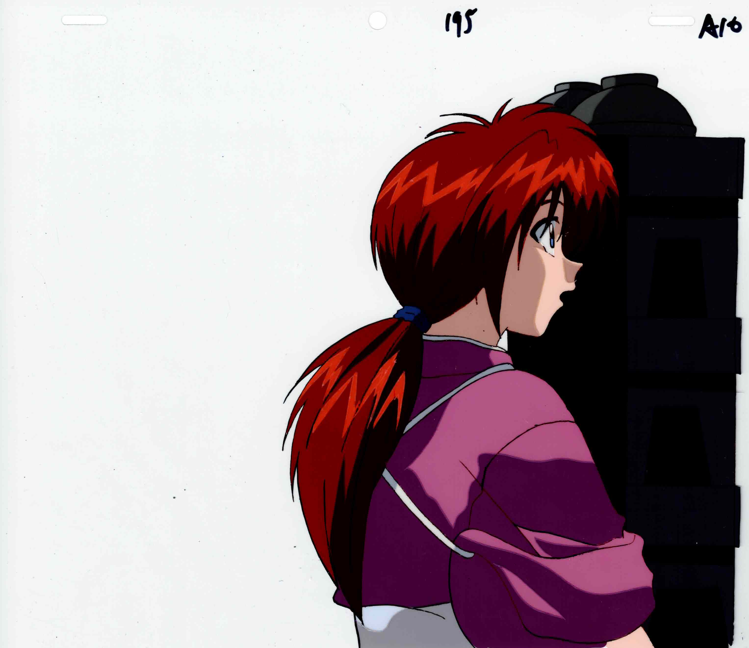 Rurouni Kenshin Original Cel and Drawing (Kenshin Himura)