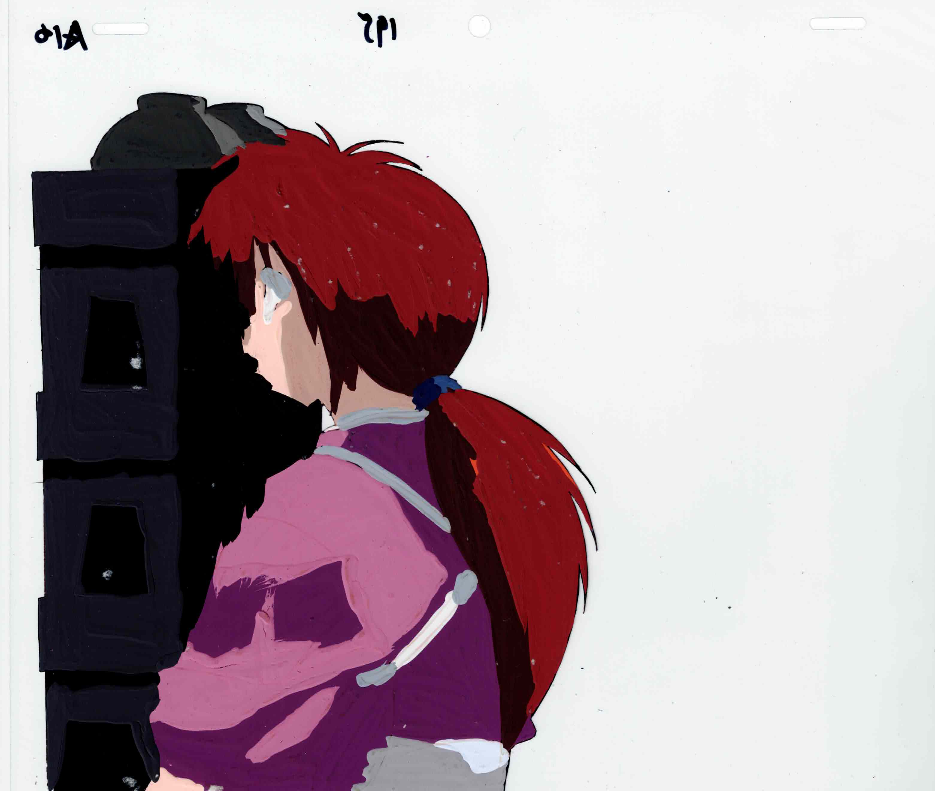Rurouni Kenshin Original Cel and Drawing (Kenshin Himura)
