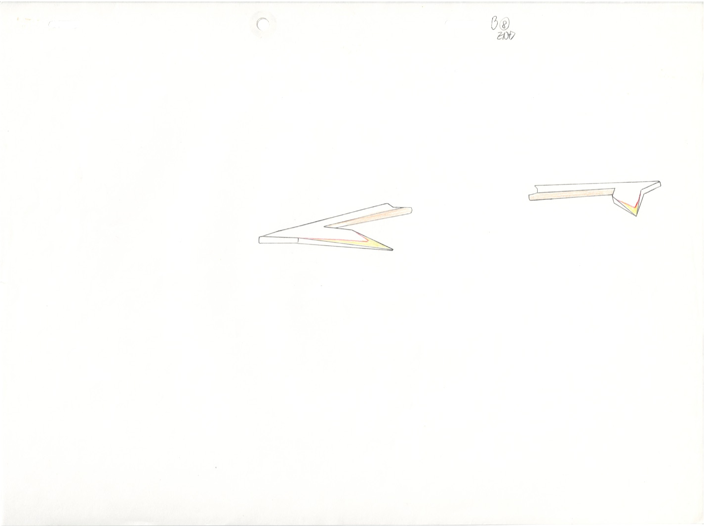 Mobile Suit Gundam Wing (Gundam Deathscythe) Original Cel and Drawing 12 page set
