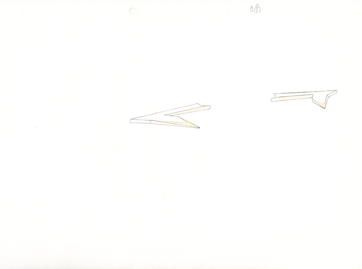 Mobile Suit Gundam Wing (Gundam Deathscythe) Original Cel and Drawing 12 page set