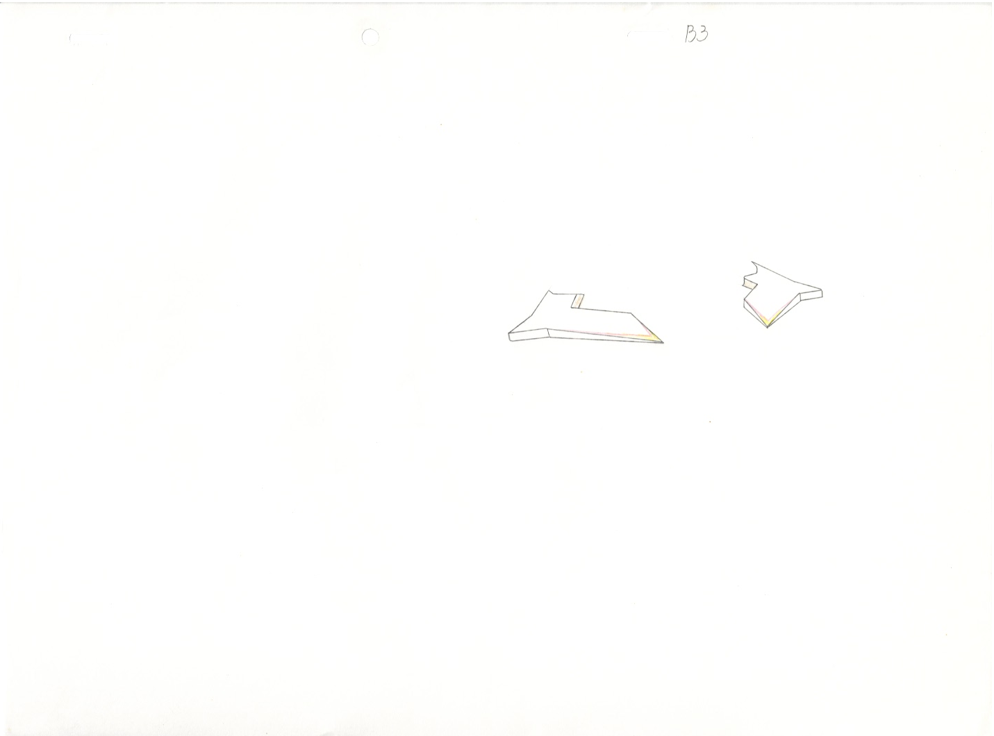 Mobile Suit Gundam Wing (Gundam Deathscythe) Original Cel and Drawing 12 page set