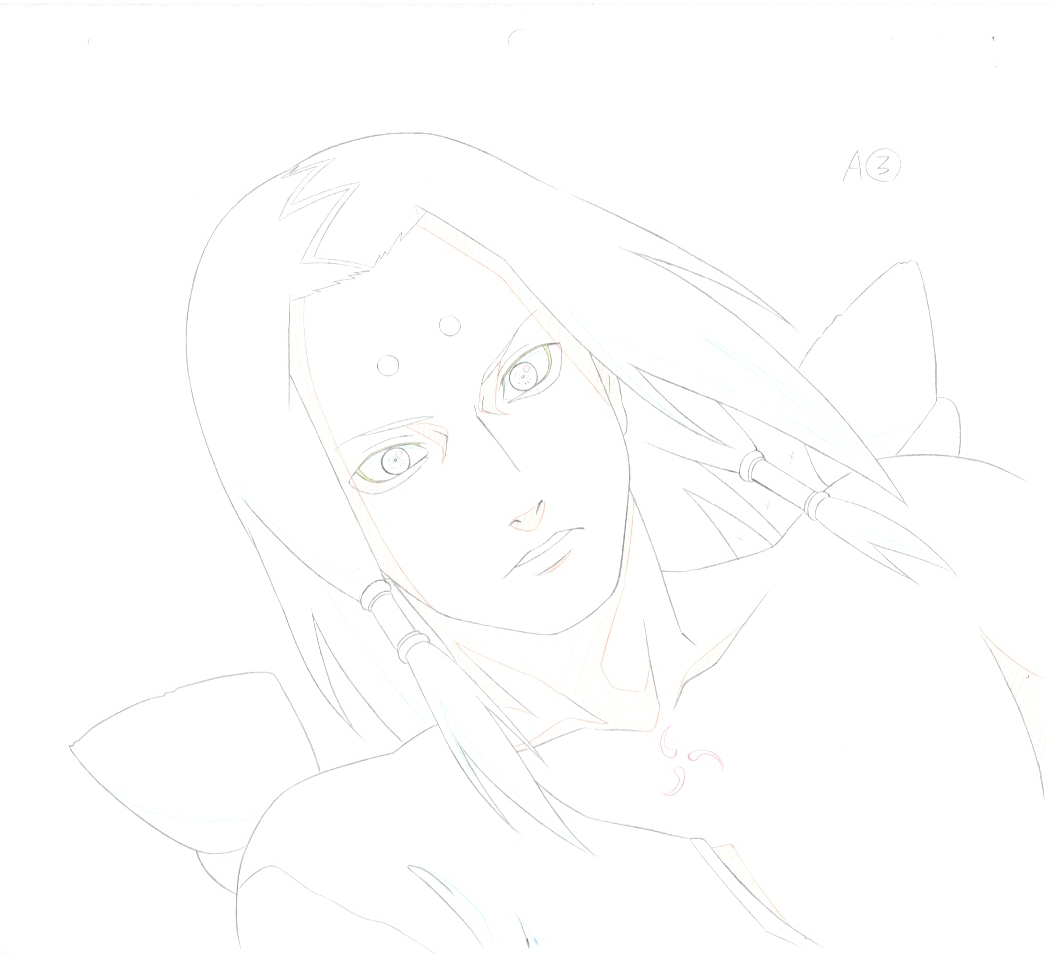 Naruto Original Drawing (Kimimaro) - 2-page set
