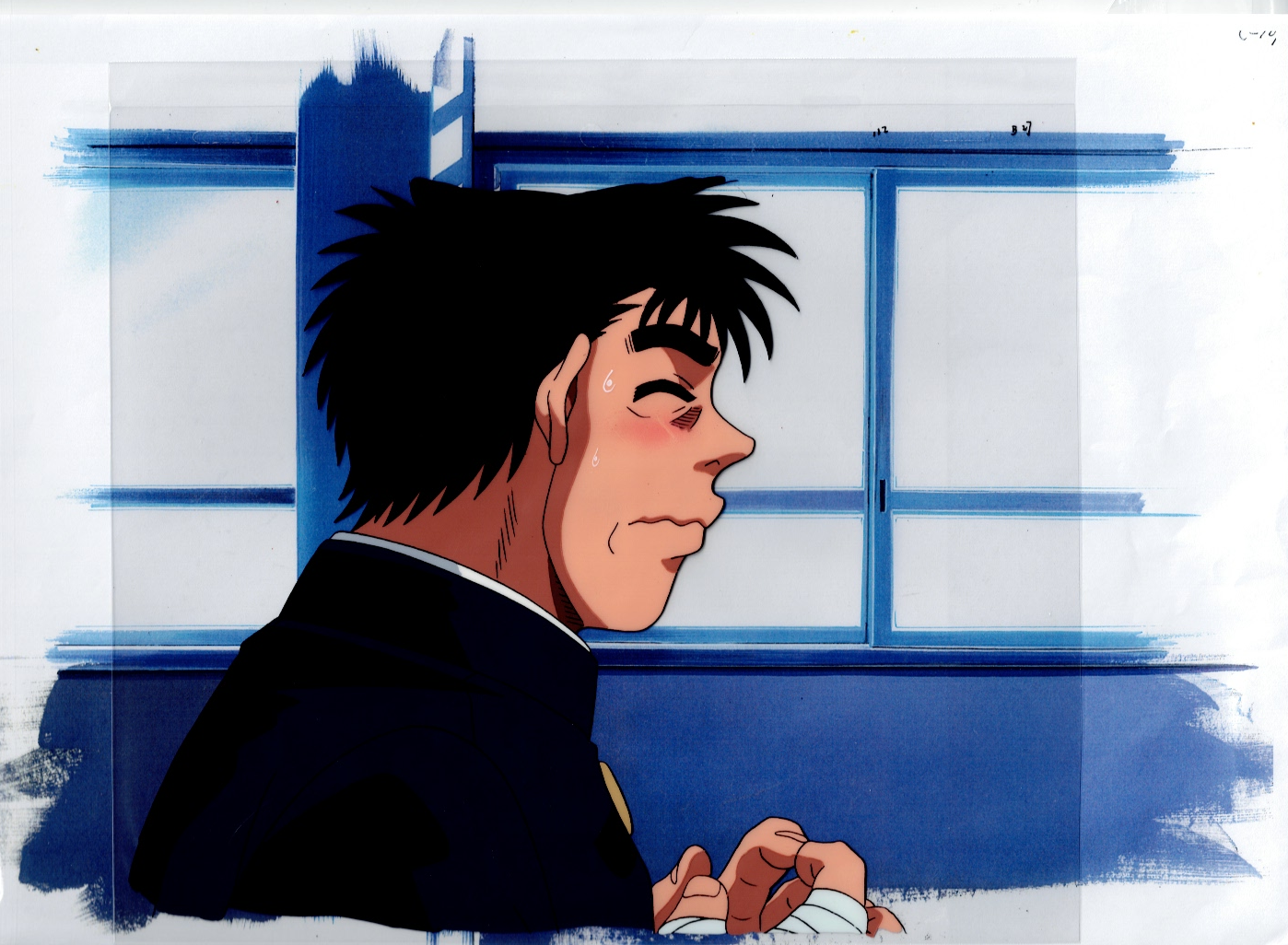 Hajime No Ippo Original Cel and Drawing (Ippo Makunouchi)