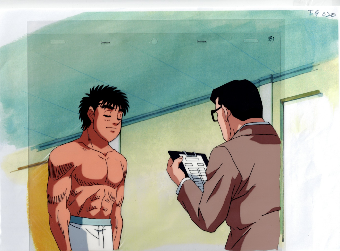 Hajime No Ippo Original Cel and Drawing (Ippo Makunouchi)