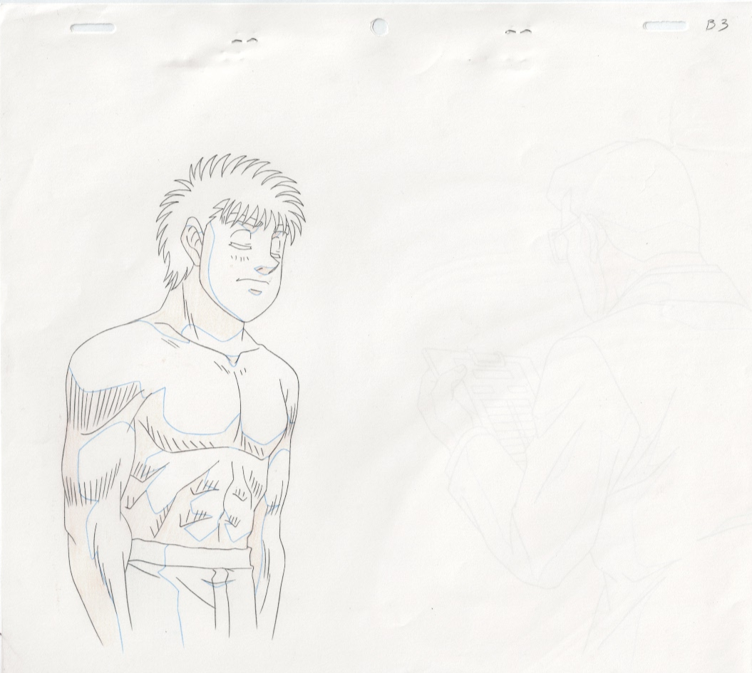 Hajime No Ippo Original Cel and Drawing (Ippo Makunouchi)