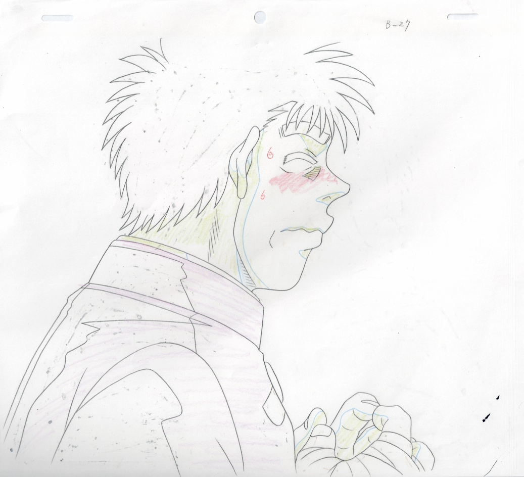 Hajime No Ippo Original Cel and Drawing (Ippo Makunouchi)