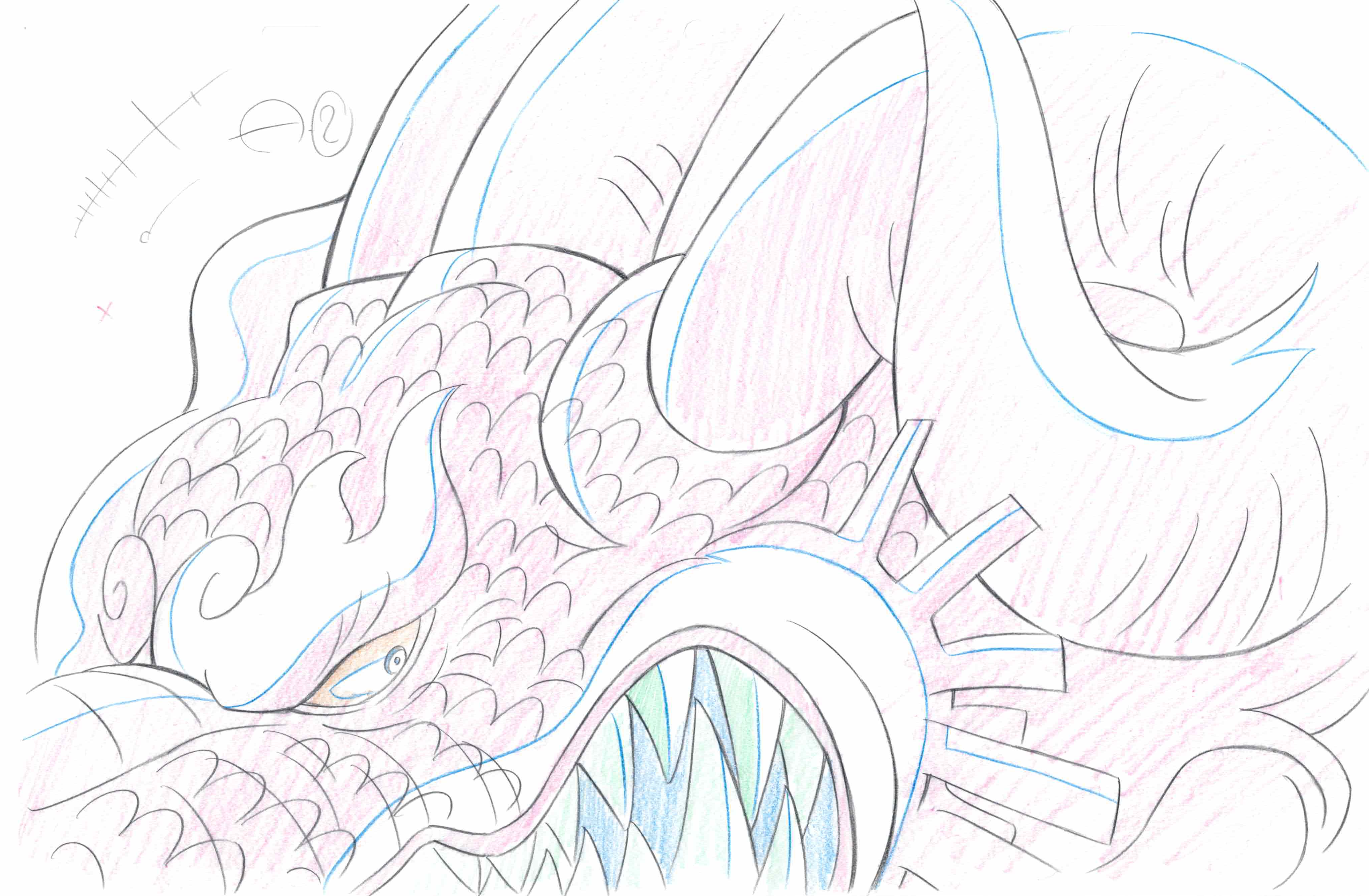 One Piece Original Drawing (Kaido)