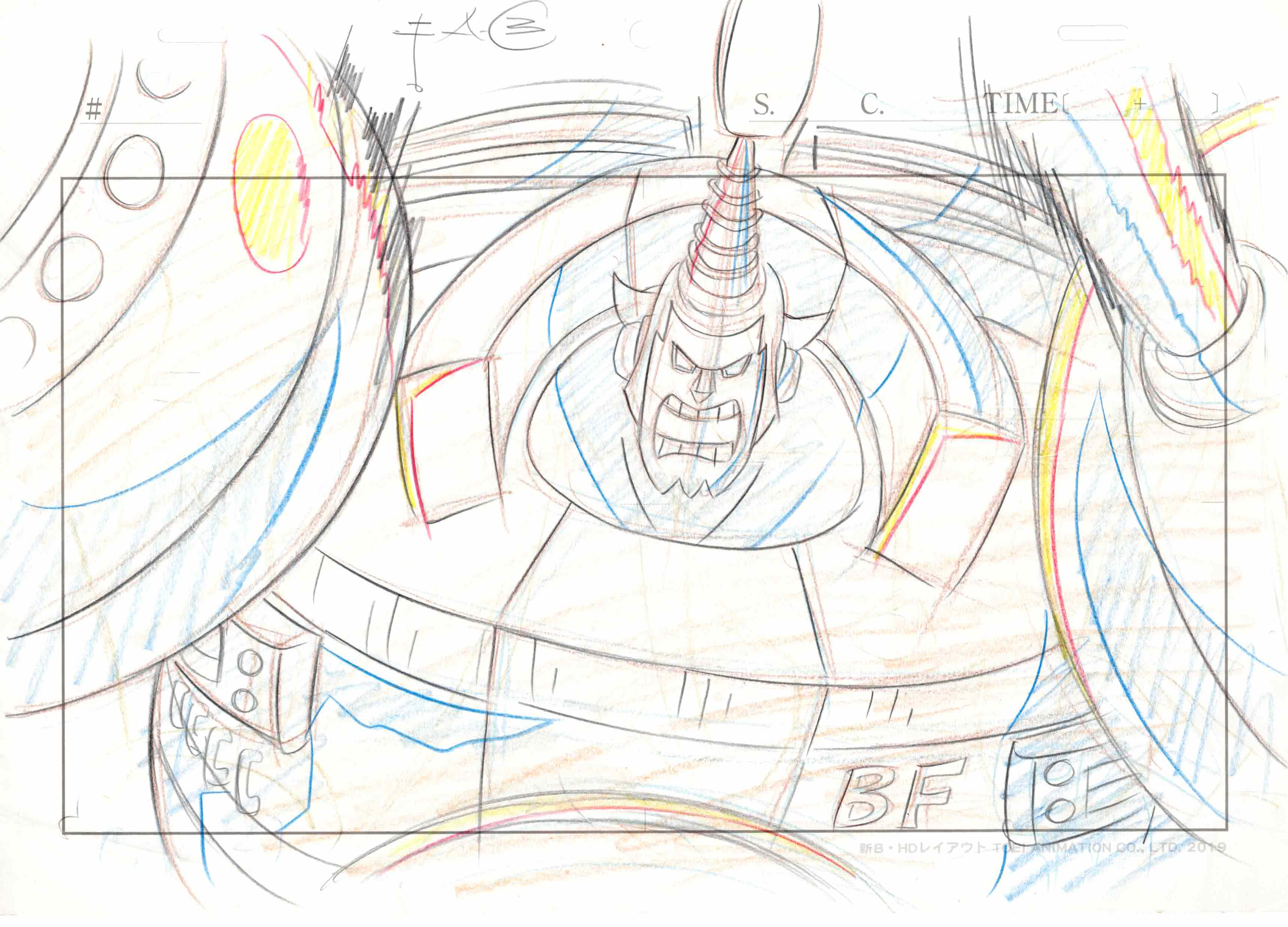 One Piece Original Drawing (Franky)