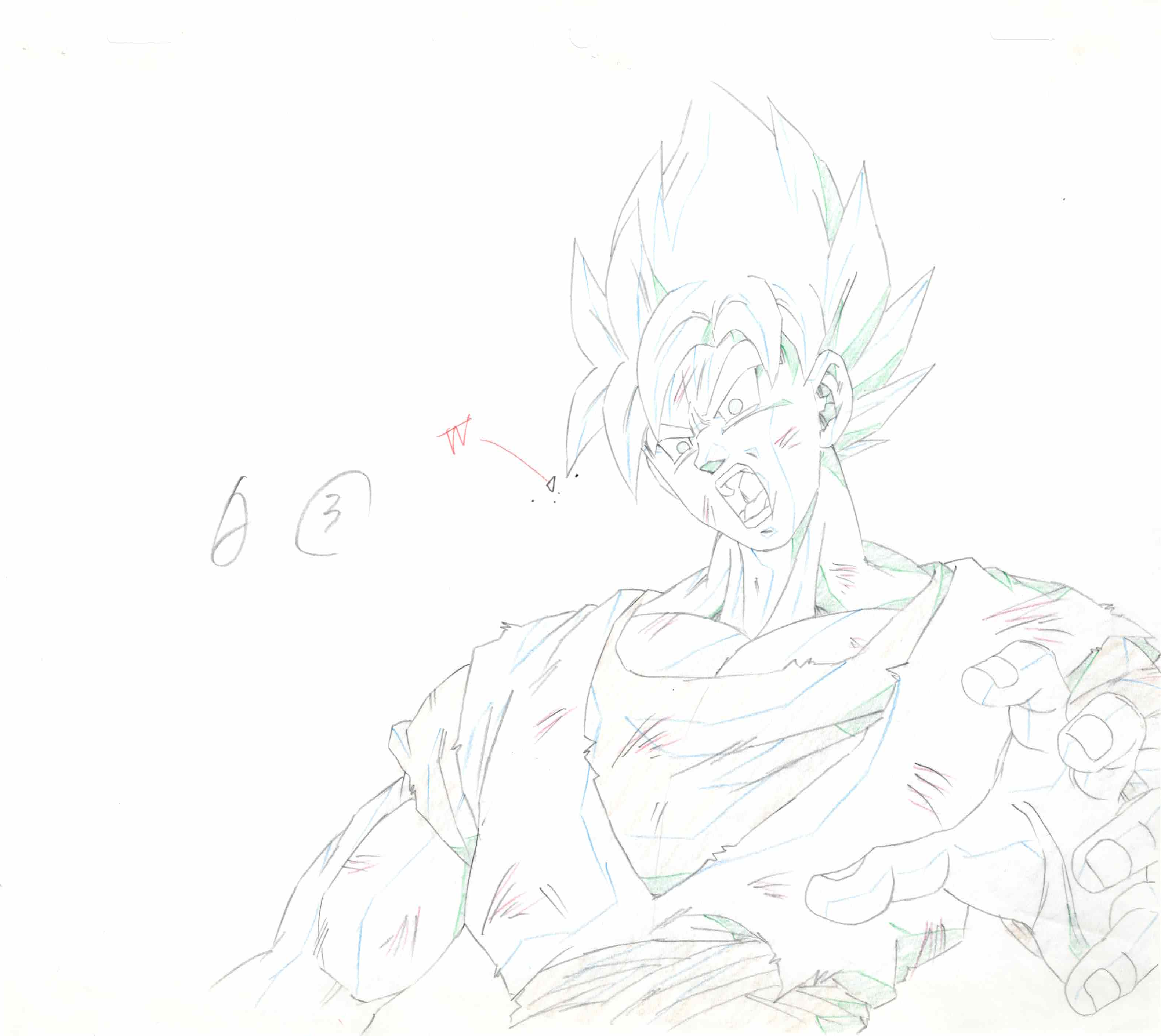 Dragonball Original Sketch (Son Goku)