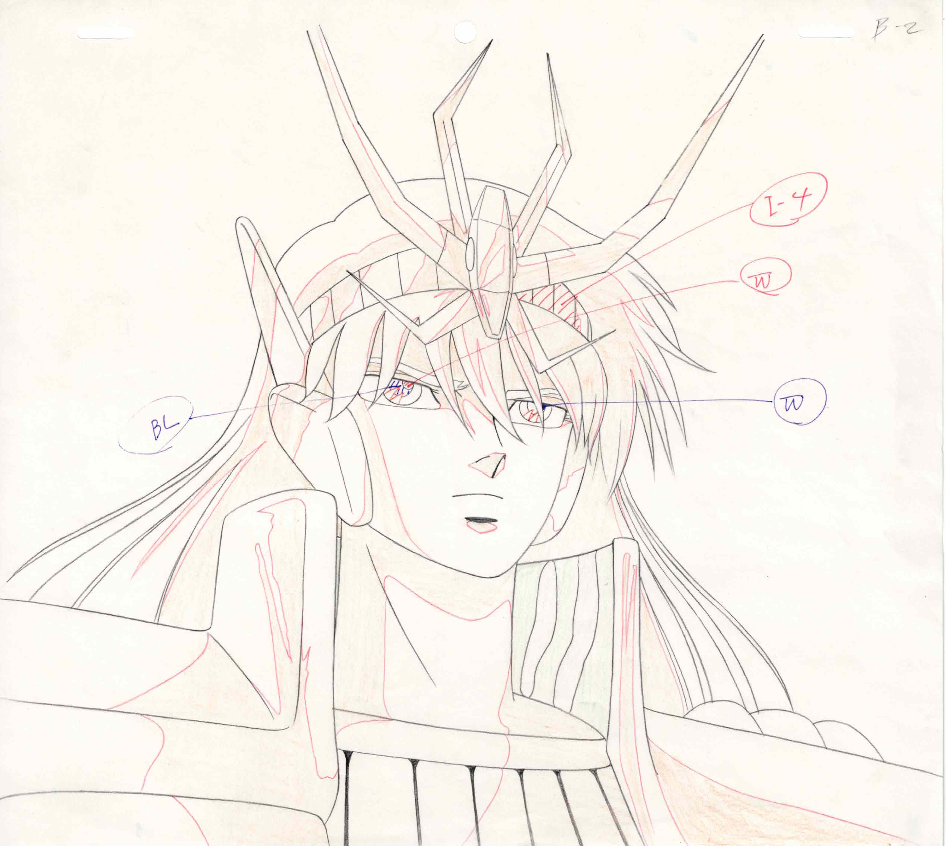 Saint Seiya Original Cel , Drawing , Background　(Shiryu)