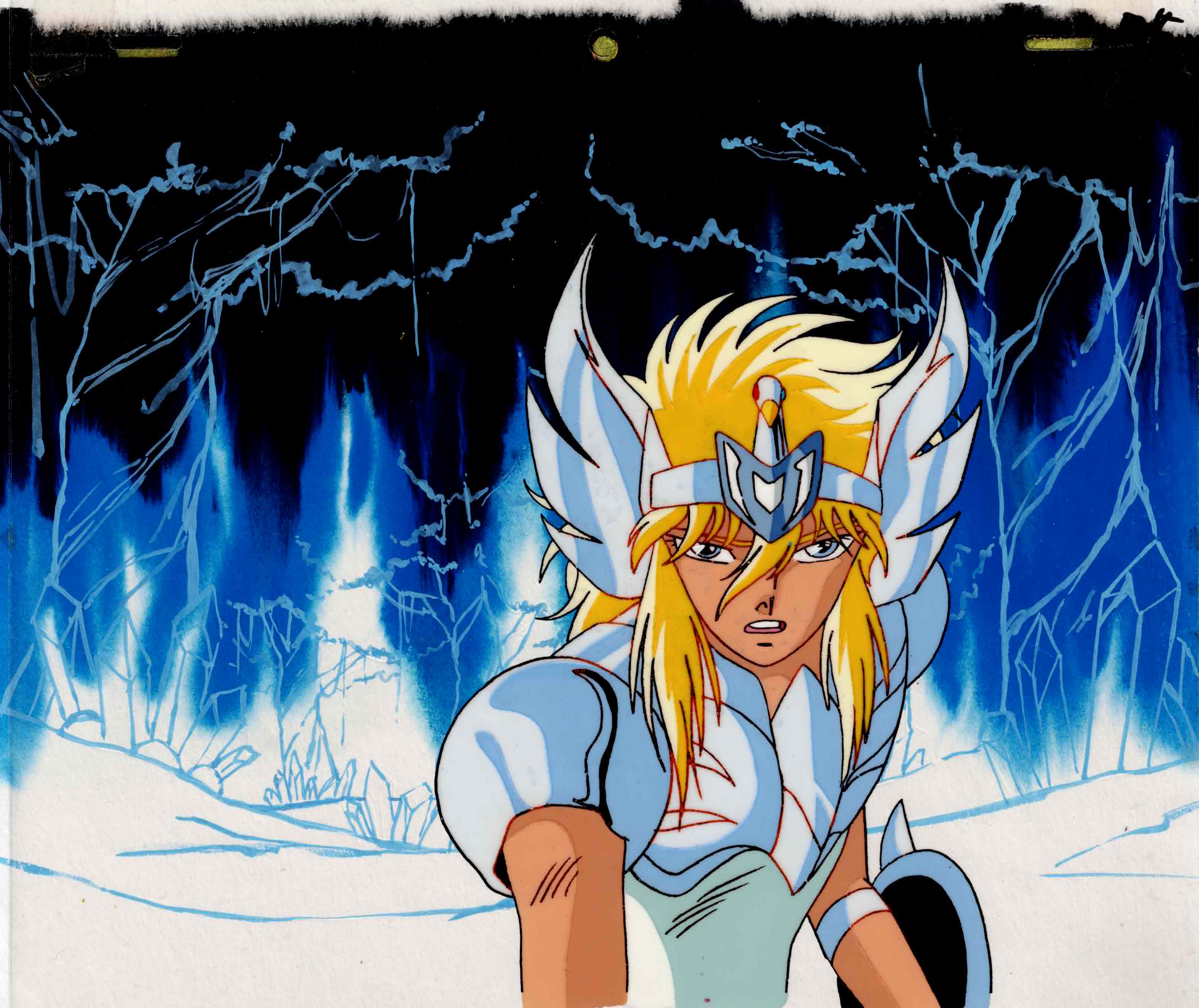 Saint Seiya Original Cel , Drawing , Background (Cygnus Hyoga)