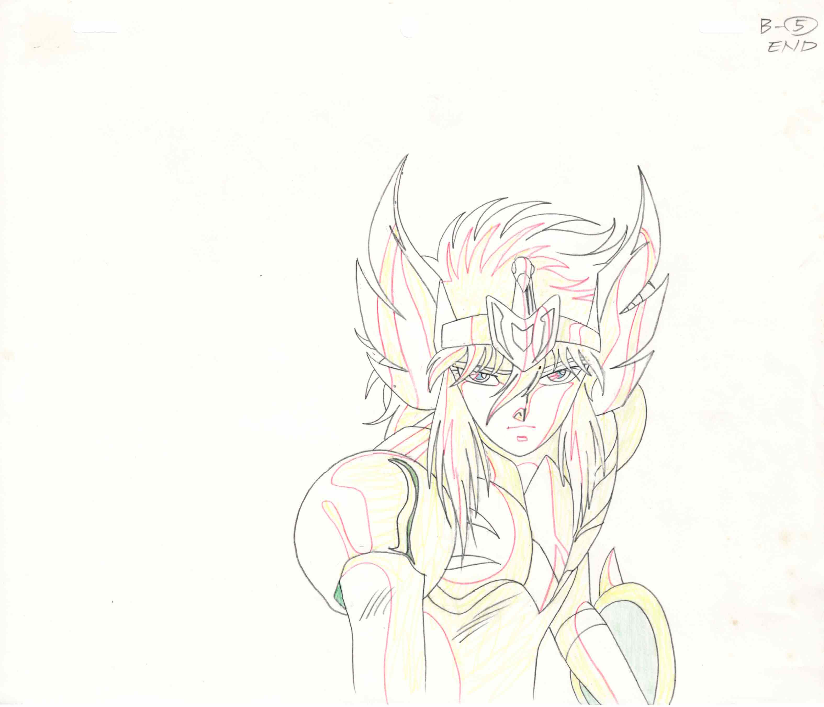 Saint Seiya Original Cel , Drawing , Background (Cygnus Hyoga)