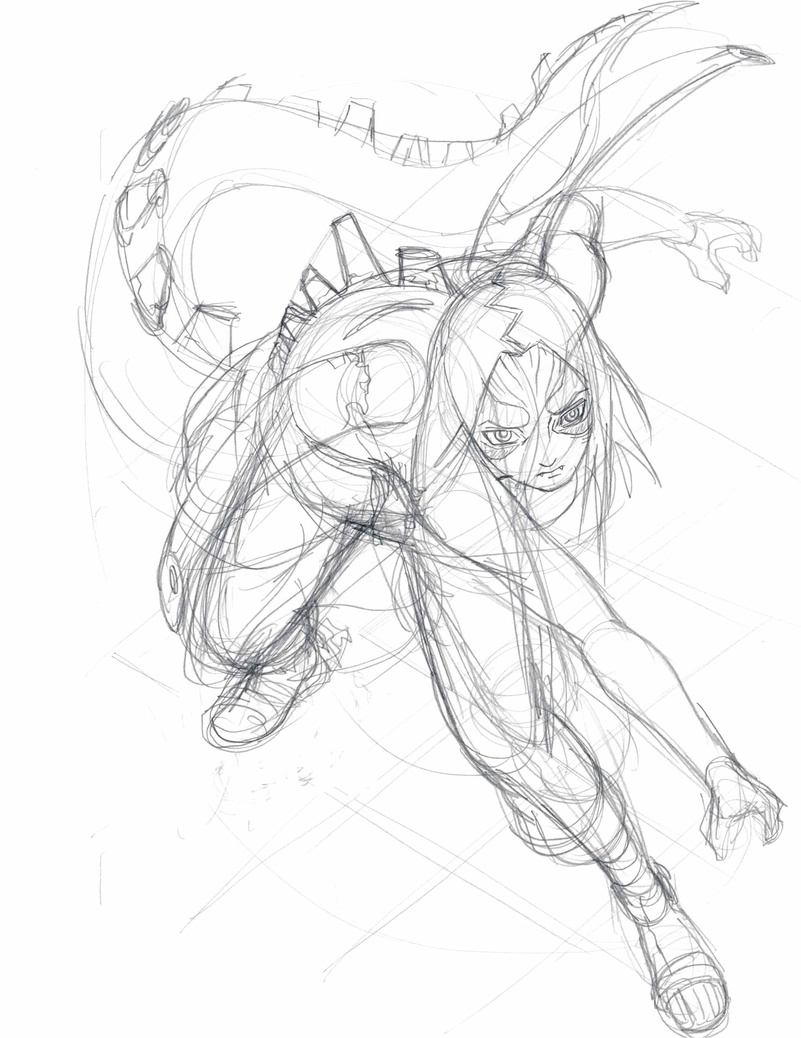 Naruto Original Drawing (Kimimaro)