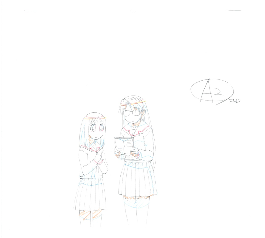 Azumanga Daioh (Kasuga Ayumu,Koyomi Mizuhara) Original Drawing