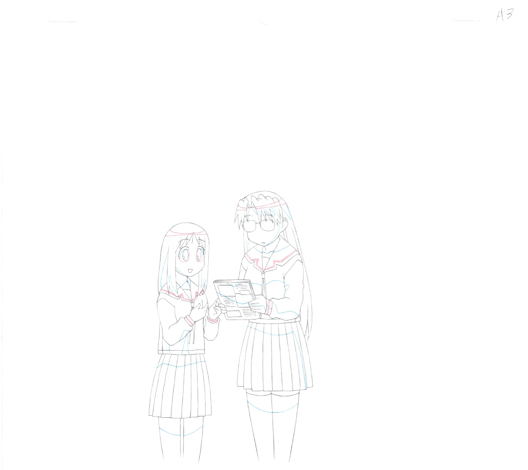 Azumanga Daioh (Kasuga Ayumu,Koyomi Mizuhara) Original Drawing