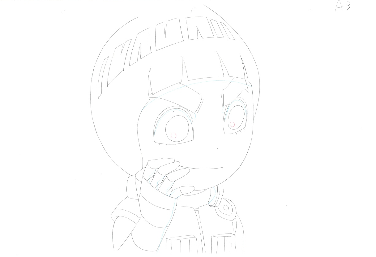 Naruto Original Sketch  (Rock Lee)