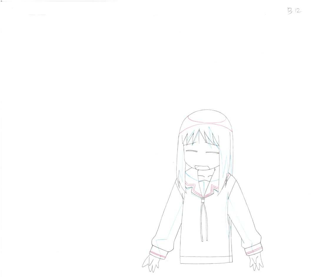 Azumanga Daioh Original Drawing 4 Page set (Kasuga Ayumu、Kagura)