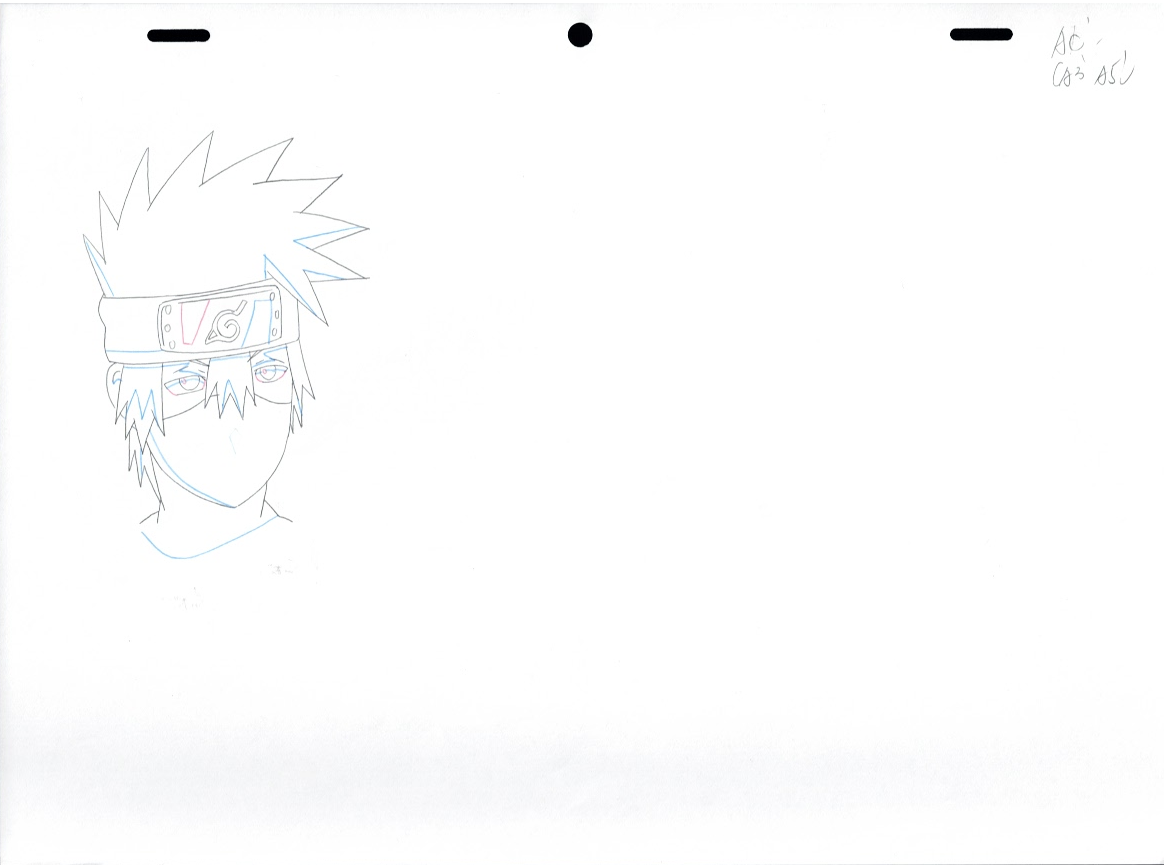 Naruto Original 3 Page Drawing (Kakashi Hatake)