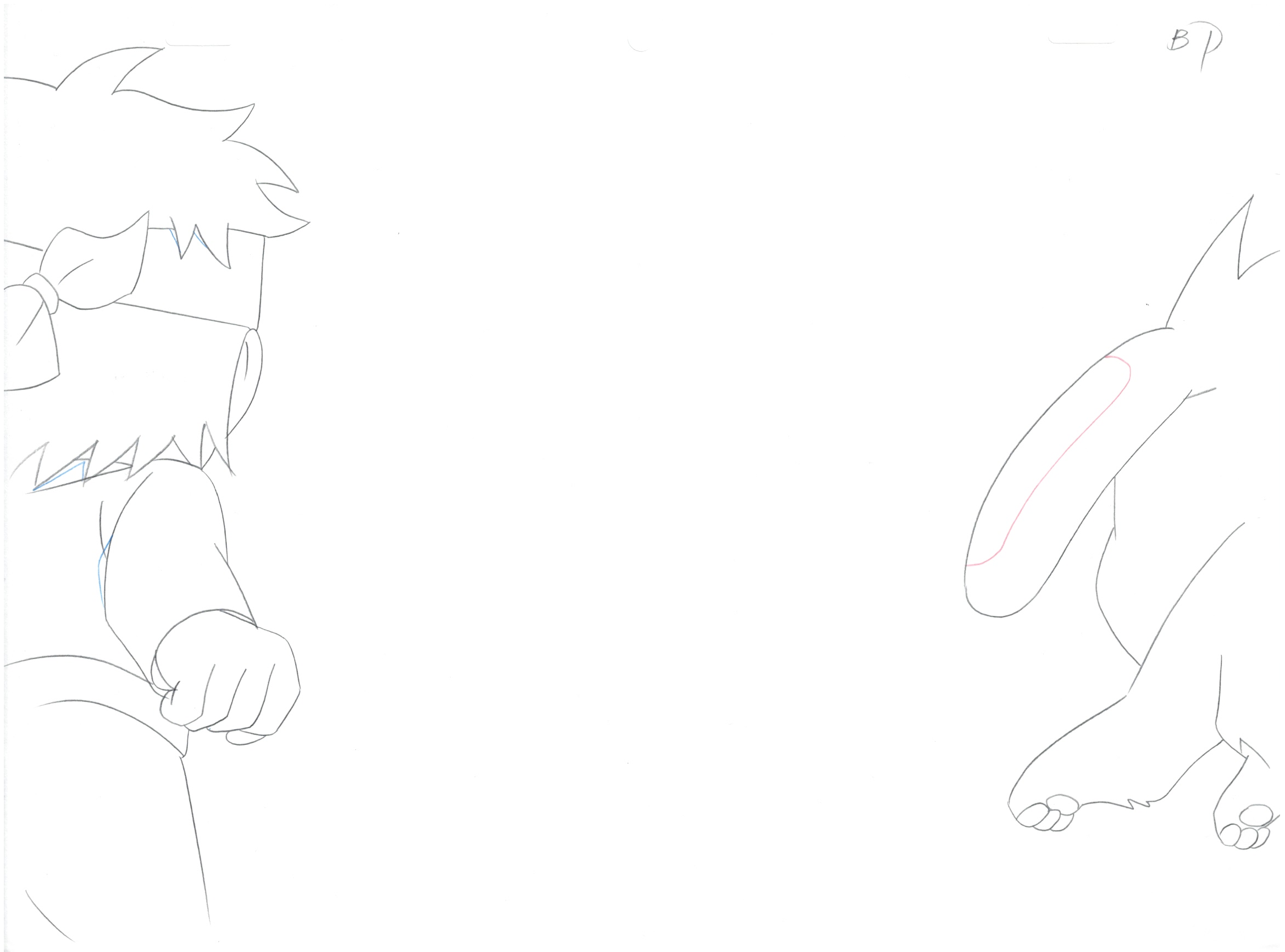 Naruto Original Drawing (Naruto Uzumaki) 2-page Set
