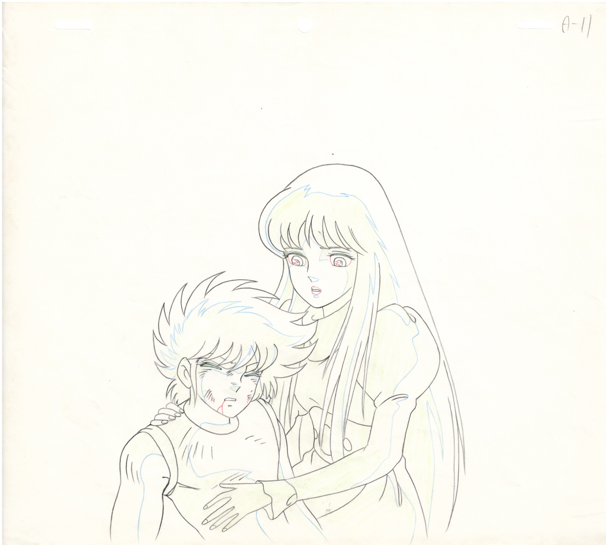 Saint Seiya Original Drawing (Athena,Seiya)