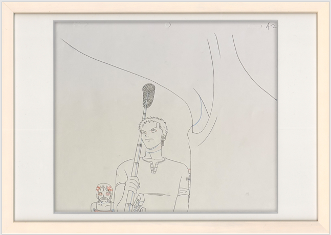 Boceto original de One Piece (Luffy, Zoro y Nami)