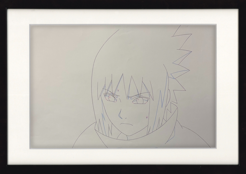 Naruto Original Drawing (Sasuke Uchiha) 2-page set
