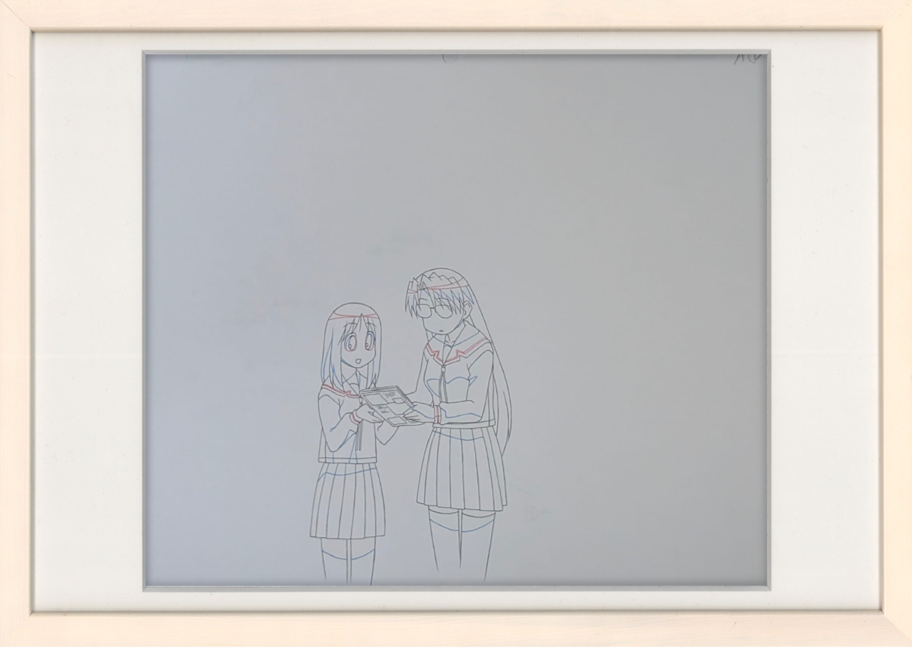 Azumanga Daioh Original Drawing (Mizuhara Koyomi & Kasuga Ayumu)