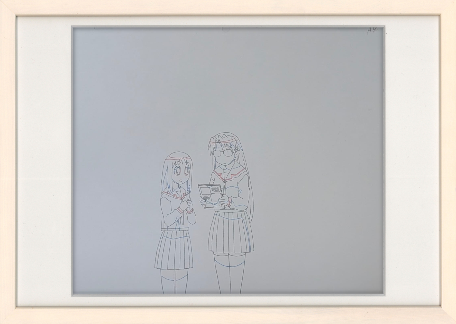Azumanga Daioh Original Drawing (Mizuhara Koyomi & Kasuga Ayumu)