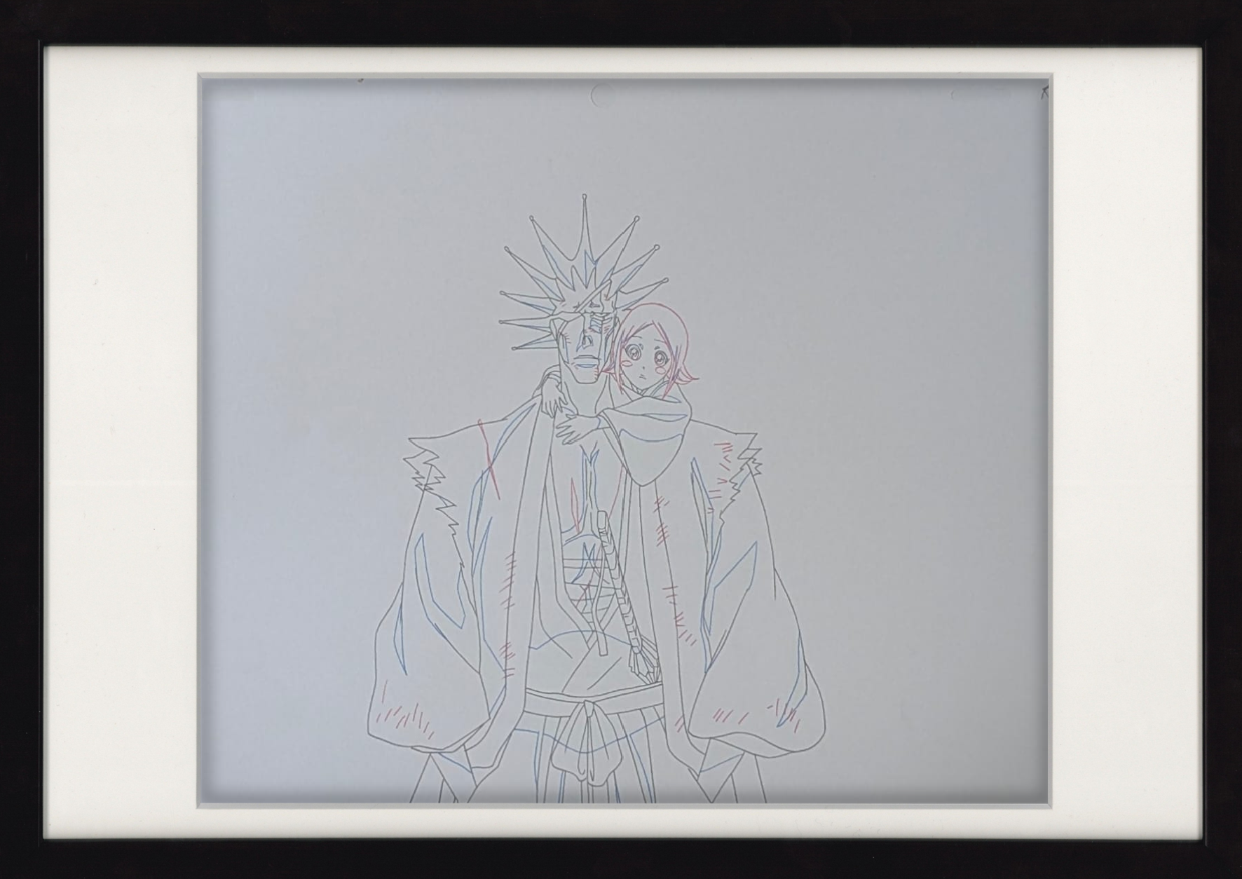 Bleach Original Drawing (Zaraki Kenpachi & Kusajishi Yachiru)