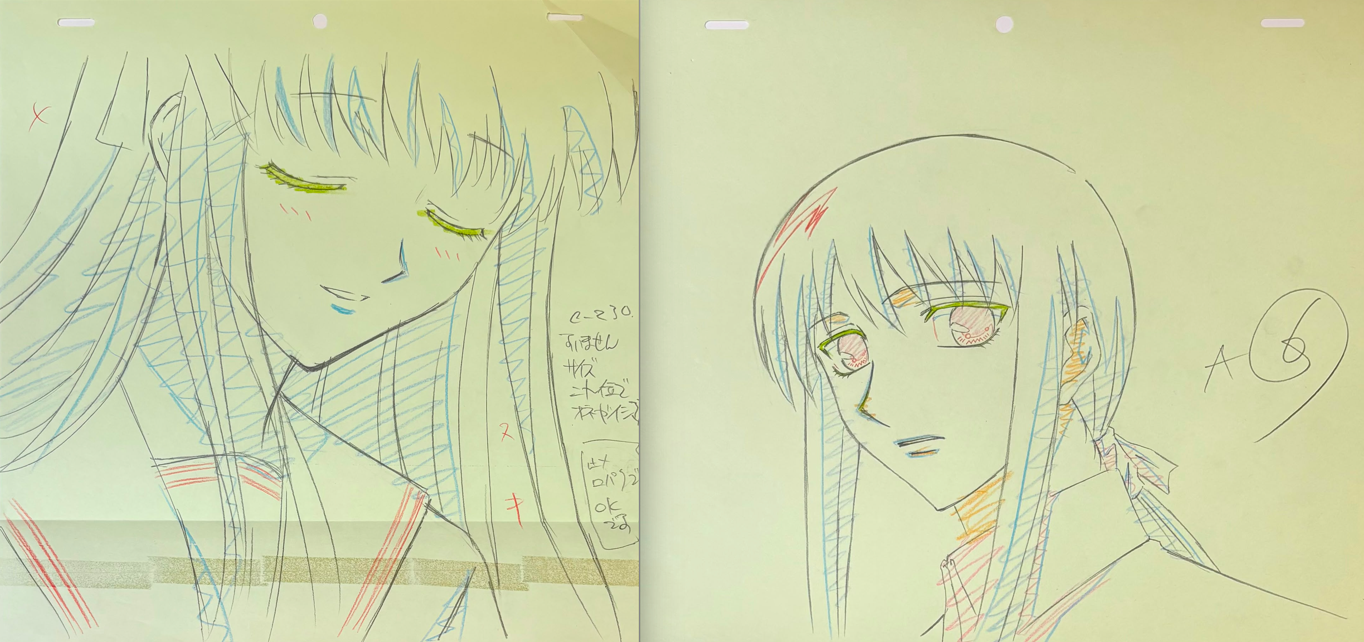 Fruits Basket Original Drawing (Tohru Honda & Ritsu Sohma) 2 page set