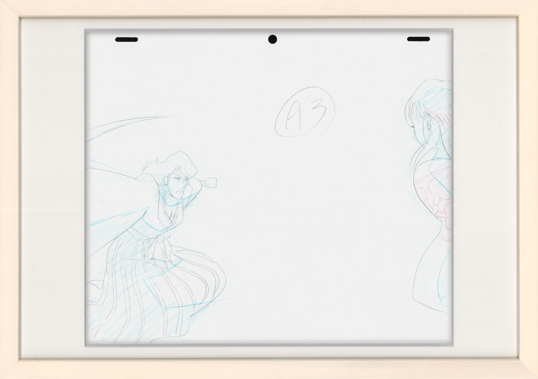 Lupin The Third: Angel Tactics ensemble de 2 genga originaux (Goemon Ishikawa, Tsujigiri Kaoru)
