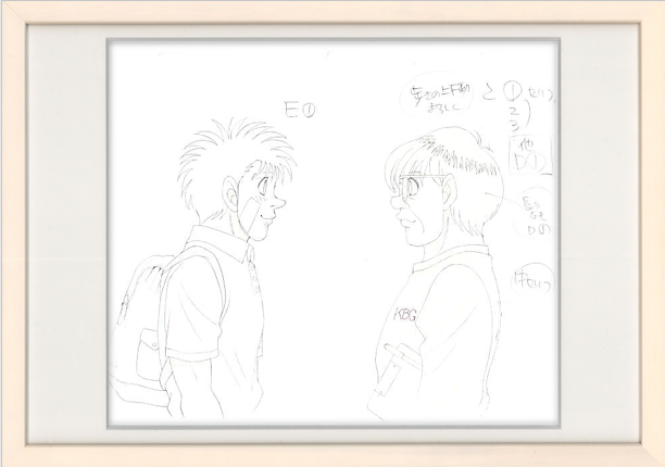 Hajime no Ippo Original Drawing (Ippo Makunouchi, Haruhiko Yagi) 2 pages Set