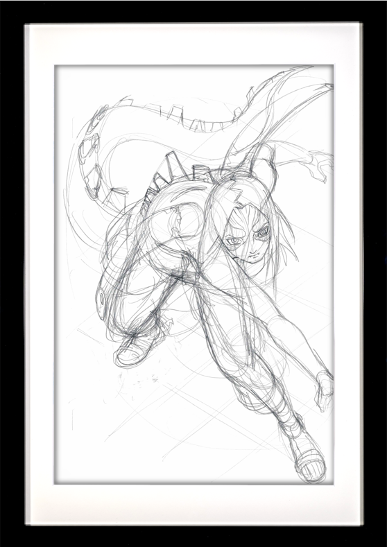 Naruto Original Drawing (Kimimaro)